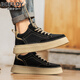 Baofeilua brand men's shoes 2025 autumn new sports board shoes men's soft sole casual shoes men's invisible inner height-enhancing shoes men 9926 black [leather surface]-enhancing height 8cm 41 sports code