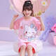 
Children's pajamas pure cotton short-sleeved summer thin beaver Ruby Loppy cartoon little girl home clothing set 6629# Pikachu 125 size 14 height-135CM