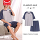 Catman (MiiOW) modal pajamas for men in summer new men's cool thin short-sleeved large-size home clothing set for outside. Y9716 cool modal L (100-130Jin [Jin equals 0.5 kg])