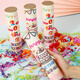 Qingwei Birthday Salute Cannon Children's Birthday Outfits Party Atmosphere Props 4 Pack 20cm Birthday Cake Style
