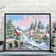 Yonghuan high-difficulty piano family digital oil painting coloring painting gift lights first in the living room decoration painting ZL679 Japanese tea house alone 40x50 delivery frame (black and white gold) color notes