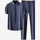 
JEEP SPIRIT Jeep Men's Hong Kong Style Light Luxury Gentleman Non-scalding and Anti-wrinkle Summer High-end Business Ice Silk Quick-Drying Short-Sleeve Shirt Hair 9903 Gray Set L 90-115Jin [Jin equals 0.5 kg]