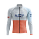 MAAP autumn cycling clothing men's long-sleeved tops bicycle sportswear road bike outdoor breathable quick-drying shirt MAAP orange gray L