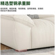 Fergero Chenille sofa living room 2025 new cream style small apartment adjustment headrest fabric sofa 969#2.4m