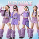 Yu Senyi Show de moda para niños Modelo Show Ropa de moda 1 Junio ​​1 Jazz Dance Disfraz Girl Purple Sequin Fashion Clothy Skirt Set solo Net Top J3524+ Vest J3 One Size 120cm
