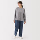 Pantalones cónicos de mezclilla lavados de Muji para mujeres Pantalones de 25 años de otoño de 25 años