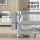 Taimei Gao One-Click Folding Crib 0-6 Jahre Multifunktions-Spleißen mit großem Bett Baby Mobile Cradle Bett Neugeborenes Shakel Cradle Cradle Grey (Windel Tisch + Rassel + Moskitonetz + Aufbewahrungstasche)