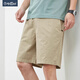 Jinlilai American Summer Cotton Pure Cternet shorts à cinq points Pantalons de plage lâche décontractés et polyvalents Tendance des hommes 9224 Bleu foncé L (recommandé 120-135 Jin [Jin est égal à 0,5 kg]))