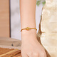 Century Yuan 18K gold bracelet Zakiram transfer beads DIY birthday gift for girlfriend, gold weight 0.19-0.2g