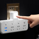 Kangjiafu Convertisseur Panneau de socket de convertisseur Panneau ménage sans fil avec USB One-tour de deux-trois plug multifonction multi-trous multi-trous 9922 bits commutateur à contrôle avec USB