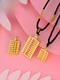 Only double gold wishful abacus pendant 999 pure gold abacus necklace fashion new pure gold pendant gold pendant for women medium size abacus about 2.75 grams