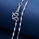 Meluxe Mina platinum pt950 necklace melon seed necklace platinum chain plain chain birthday gift for girlfriend and wife, about 4.6g-46cm