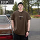 Jeep Spirit American Casual Algodón de algodón puro Camiseta de algodón corto de algodón corto Marca de verano Hombres INS Fat Man Loose Plus Fat Plus Garn Ronded Neck-Sleved A6623-White 2XL (recomendado 140-160Jin [Jin equivale a 0.5 kg])