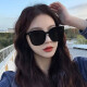 
[GM same style] Three-point hot sunglasses Internet celebrity same style Korean sunglasses versatile black fashionable sunscreen glasses Three-point black frame gray film
