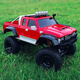 Burjuman Fernbedienung Pickup Kletterwagen Hochgeschwindigkeitskletterwagen Extra große Offroad-Pickup Pickup Fernsteuerung Spielzeugauto Kinder-Elektroautos Pickup Blau geliefert mit einer Reihe von Batterien
