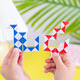Er Jiagong Small Trompete Magic Rurer Cube Spielzeug 24-Section Magic Lineal Kinder Würfel-Intelligenz Spielzeug Kindergärtner Geschenk 2 Stücke 24-Section Magic Lineal (zufällige Farben