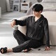 
Cat men pajamas men four seasons pure cotton casual comfortable breathable cardigans for outdoor wear 2XL