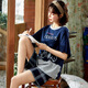 Victoria's Style Summer de manga corta Damas Pajamas set de dibujos animados de niña suelta ropa casera casual lindo pijama delgado juego de dos piezas D6636 2xl