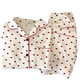 Antártico Gentle Girl Girl's Heart Cardigan Pajamas se puede usar afuera en la primavera Nuevo ropa de tela arrugada de ropa de manga larga KK3523# M 170 [sugerido 80-100Jin [Jin iguala 0.5 kg]]]