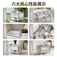 Taimei Gao One-Click Folding Crib 0-6 Jahre Multifunktions-Spleißen mit großem Bett Baby Mobile Cradle Bett Neugeborenes Shakel Cradle Cradle Grey (Windel Tisch + Rassel + Moskitonetz + Aufbewahrungstasche)