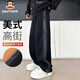 Paul Frank Pants Men's American High Street Trousers Men's Autumn Loose Sports Casual Pants Men's Pants Trend Black XL
