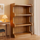Nifeng bookshelf storage rack floor-standing bookcase simple living room storage cabinet integrated wall-mounted multi-layer home storage display cabinet brown-3 layers 60-curved bookcase