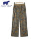 Ours polaire ours polaire2025 Nouveau modèle mère mère femme d'été mince pantalon droit imprimé pantalon pantalon mince polyvalent pantalon large pantalon à jambe large pantalon [authentique 9898] 2xl recommandé 85-110jin [Jin est égal à 0,5 kg]