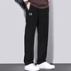 UNDERARMOR Men's Pants 2025 Winter New Sports Pants Fitness Training Pants Loose and Lightweight Black Straight Pants Men's Knitted Straight-Pocket Zipper-Black 2XL (185) /94A