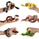 
Khakibet simulated animal model soft gel cobra python rattlesnake golden python green snake Halloween prank toy BY5009 tiger snake (solid TPR material)