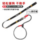Star rudder p rope explosion-proof dog leash training border shepherd golden retriever corgi p chain small medium and large dog walking leash dog training integrated p rope black (length 1.4m)