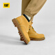 CAT Carter Big Yellow Boots Martin Boots Women's Shoes Light Outdoor Casual Cowhide Girls' Middle Top Shoes P312361N3EDC25 Yellow 37