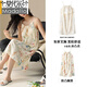 Modal Hosendender Nachthemd für Frauen für Sommer Frauen Wolken Baumwollpyjamas für Frauen können sexy Kleid mit Brustpolster -Baumwollgarn Sommer 6623 [Wolke Baumwolle mit Brustpolster] M.