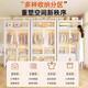 
Simple wardrobe bedroom home rental house assembled metal all-steel frame new style wardrobe small storage cabinet PC double door wardrobe 800*500*1585