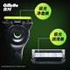 吉列（Gillette）极光刀手动剃须刀男士刮胡刀五层进口刀片礼盒装 1刀架2刀头+磁力底座+170g啫喱