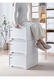 Armoire de rangement Sanqihu Type de garde-robe Boîte de rangement Boîte de rangement en plastique Armoire de rangement d'armoire de rangement simple 45-3523 Profondeur 45 * Largeur 35 * Hauteur 23cm White One-Pack Pure White Dirker Export Modèle d'exportation