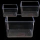 
Pupan transparent book storage box storage box book storage box basket book shelf snack toys clothes cosmetics miscellaneous items 4877. Side U transparent basket - medium length PET high transparent as shown