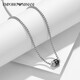 Armani necklace fashion bead transfer bead small waist clavicle chain necklace EGS2844040 men's black