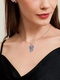DYAI sterling silver natural tanzanite pendant necklace accessories women's light luxury high-end pendant niche birthday gift sterling silver necklace + brand gift box