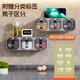 Oak song wall-mounted seasoning box kitchen household seasoning jar seasoning jar seasoning combination set storage salt MSG seasoning bottle jar gray-six grids horizontal and vertical dual-use free spoon + label