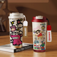 Chengliu Crayon Shin-shirt Thermos pour femmes 2025 Nouveau dessin animé mignon tasse d'eau de paille à grande valeur portable tasse de consommation double 316 doublure intérieure à double boisson tasse de café 530 ml SY3895