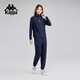 
Kappa back-to-back sports jacket new hooded knitted cardigan for women casual cool K0F42MK40 FZ Dark Night Blue Black-906 S