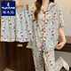 
Woodpecker KT cat pajamas for women in summer short-sleeved pure cotton three-piece set 2025 new cartoon cute student home clothes #FS-three-piece set 14137 M [75-95Jin[Jin equals 0.5 kg]]