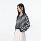 Peacebird [même modèle dans le centre commercial] Vêtements féminins 2025 Summer New Rinkle-Anti-Line Cardigan A3EDF2629 Blue XL 170