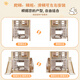 Xuncong [ENF-Grad Volles Massivholz] Kinderbett-Creme-Stil oberes und unteres Bett Hoch- und untere Bett erhöhte Leitplanke Mutterbett mit Aufbewahrung ENF-Grad Full Massivholz Doppelschicht Kinderbett + Leiterschrank + Rutsch + Buchhandel 1350 mm*1900 mm Innendurchmesser
