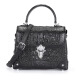 Anymic Official Authentic Bag Brand Luxury Women's Bag 2025 New Crocodile Leather Handbag Bags For Girlfriend Wife Dark Green [Embalaje de caja de regalo]