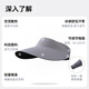 MISSION UV sun protection hat women's sun hat sun hat empty top hat summer sports running anti-UV seamless one-piece hat for women