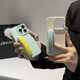 之宋搞怪创意立体门把手适用iphone16promax手机壳马卡龙纯色苹果15pr 荔枝纹淡青单壳+a1283黄色亮面 iPhone16
