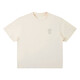 
220g pure cotton Xue Zhiqian paper bag men's print fashion trend casual simple men's short-sleeved T-shirt trend B701 apricot color L