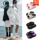 Woodpecker Slippers for men wearing 2025 new summer anti-slip anti-odor sports heightened sandals thick-soled outdoor black cafe [store manager] a 40-41 [standard code]