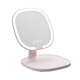 LED high-definition make-up mirror folding portable travel make-up mirror desktop dormitory office desktop with light beauty mirror pure high-definition mirror without light yellow